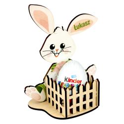 Wielkanocny zajączek na Kinder jajko z...