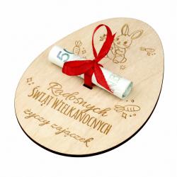 Bon Wielkanocny na pieniądze z życzeniami i...