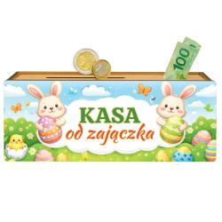 Skarbonka wielkanocna kasa od zajączka prezent...