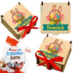Pudełko wielkanocne na słodycze z imieniem...