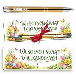 Zakładka do książki z długopisem i imieniem...