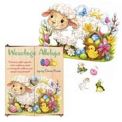 Puzzle wielkanocne w pudełku z dedykacją...