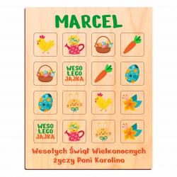 Gra memory wielkanocna z imieniem dziecka...