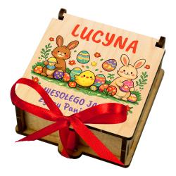 Gra memory wielkanocna w pudełku z imieniem...