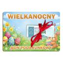 Wielkanocny bon podarunkowy na pieniądze prezent Wielkanoc