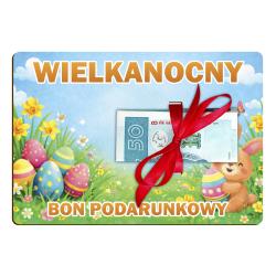 Wielkanocny bon podarunkowy na pieniądze...