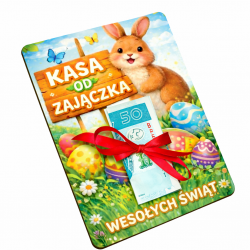 Kasa od Zajączka bon na pieniądze prezent...