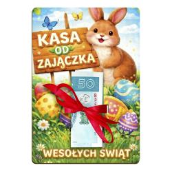 Kasa od Zajączka bon na pieniądze prezent...