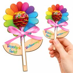 Kwiatek na lizaka wielkanocny prezent dla...