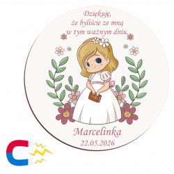 Magnes podziękowanie dla gości Komunia od...