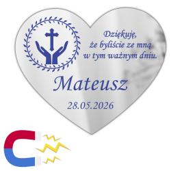 Oryginalne podziękowanie srebrny magnes...