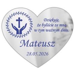 Oryginalne podziękowanie srebrny magnes...