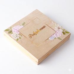 Pudełko podziękowanie dla chrzestnych Komunia...