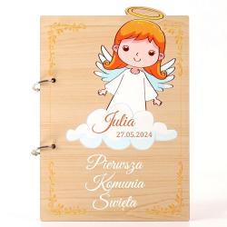 Księga gości na Pierwszą Komunię dla dziewczynki