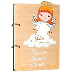 Księga gości na Pierwszą Komunię dla dziewczynki