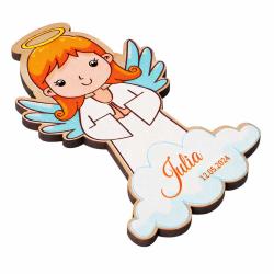 Zaproszenie na Komunię z magnesem od dziewczynki