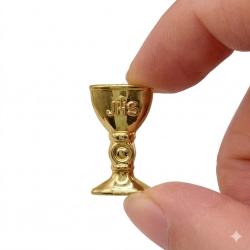 Złoty Mini Kielich Eucharystyczny IHS – Detal...