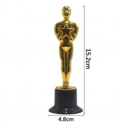 Mini Złote Trofea Oscar 15.2 cm plastikowe z...