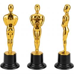 Mini Złote Trofea Oscar 15.2 cm plastikowe z...