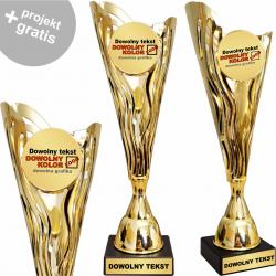 Puchar złoty z personalizowaną tabliczką 33 cm...