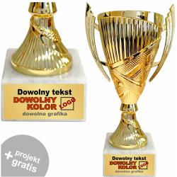 Puchar złoty z personalizowaną tabliczką 19 cm...