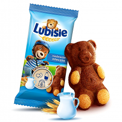 1 szt  Lubisie z nadzieniem mlecznym biszkopty...