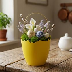 Osłonka doniczki skorupka jajka dekoracja...