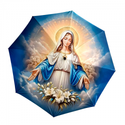 Parasol składany Maryja religijny damski automat