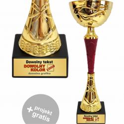 Puchar złoty z personalizowaną tabliczką 33 cm...