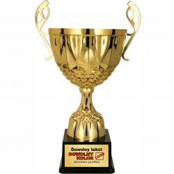 Puchar złoty z personalizowaną tabliczką 25 cm...