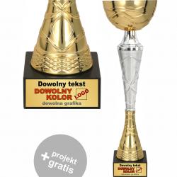Puchar złoty z personalizowaną tabliczką 29 cm...