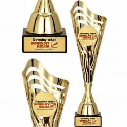 Puchar złoty z personalizowaną tabliczką 33 cm...