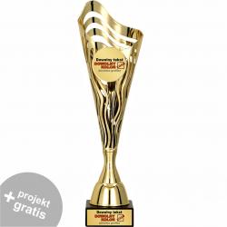 Puchar złoty z personalizowaną tabliczką 33 cm...