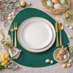 Podkładka na stół pod talerz i sztućce zielona