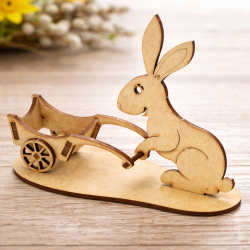 Wielkanocny stojak na jajko zajączek DIY do...