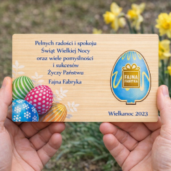 Kartka świateczna firmowa na Wielkanoc z...