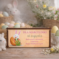 Drewniane pudełko na czekoladę prezent...