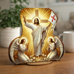 Figurka Jezus Zmartwychwstały Grota dekoracja...