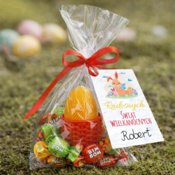 Zestaw Wielkanocny: cukierki, jajko, magnes na...