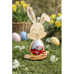 Wielkanocny zajączek na Kinder jajko z...