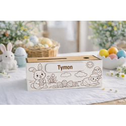 Skarbonka wielkanocna do kolorowania z imieniem...