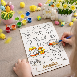 Kolorowanka wielkanocna A5 z imieniem dyplom...