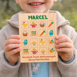 Gra memory wielkanocna z imieniem dziecka...