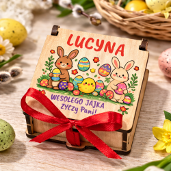 Gra memory wielkanocna w pudełku z imieniem...