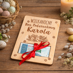 Wielkanocny bon podarunkowy na pieniądze z...