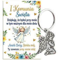 Brelok aniołek komunia podziękowanie dla gości...