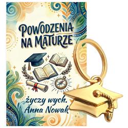 Brelok czapka absolwenta matura prezent dla...