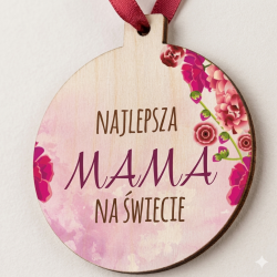 Drewniany medal na Dzień Mamy – prezent z...