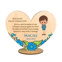 Podziękowanie dla chrzestnego Komunia statuetka...