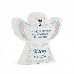Podziękowanie dla gości Komunia aniołek imię data